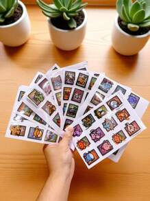 pokemon 48pcs Cartoon Pokemon Sticker, Suitable For Phone Cases, Luggage, Notebooks | Super Adorable & Versatile Stickers | Cute & Personalized Waterproof Stickers | Cartoon Peripheral Gift Recommendation