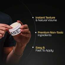 Based Bodyworks Hair Clay For Men, Premium Hair Clay With Strong Hold, Texturizing Finish, & Low Shine, Hair Styling For Medium, Thick, Straight, Or Wavy Hair, Santal Sandalwood Fragrance, 3oz - 2.5 Oz - View 2