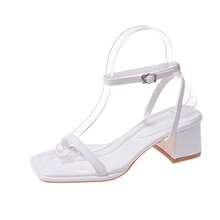 Women Heeled Sandals - 黑色 - 查看 7