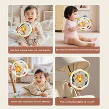 0-3 Years Old Cute Cartoon Hand Clapper, Rattle, Hand Drum Musical Instrument, Music Education, Gift, Game, Baby & Kids Musical Toy For Soothing, Hearing Development And Pre-School - Multicolor - View 4