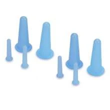 4 件套硅胶面部和眼部按摩杯套装 - 抗衰老提拉工具，淋巴引流刮痧替代品，减少浮肿和皱纹，日常护肤增强剂