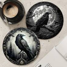 4/6 buc suporturi decorative cu craniu și flori, covorașe pentru băuturi, potrivite pentru casă și petrecere, protecții de masă antiderapante multifuncționale rezistente la căldură, cadou ideal pentru prieteni și familie