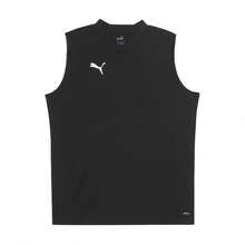 Puma Sleeveless T-Shirt For Running Training Basketball Sports, Summer Fitness Slim Fit V-Neck Vest, Unisex - Black-silver - View 2