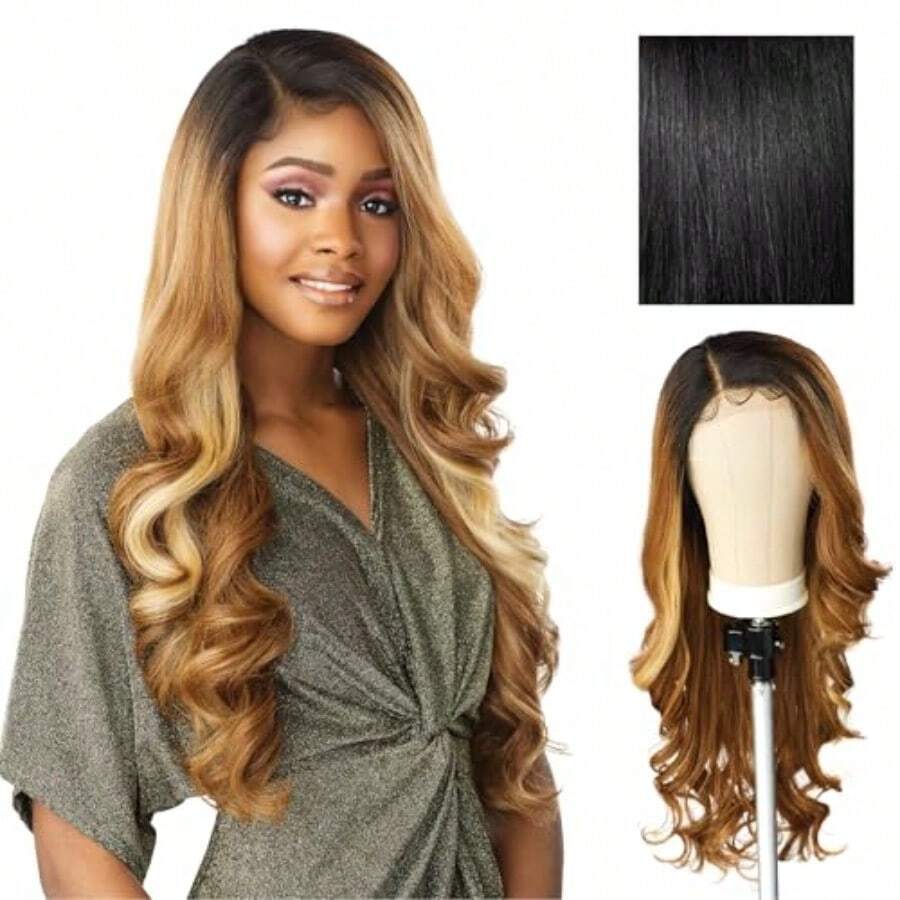 DSensationnel Butta Lace Wigs Unit 7 Extra Wide 5 Inch Deep Parting Synthetic Preplucked Hairline L Lacefront 1 JETBLACK 7001 - 1JetBlack - View 1