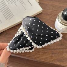 1 Peça/2 Peças Delicado Grampo de Cabelo Tipo Garra de Caranguejo com Pérola Falsa e Borboleta de Chiffon Francês, Acessório de Cabelo Elegante e Minimalista, Material Escolar, Faculdade, Acessórios de Cabelo com Pérola Falsa