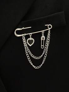 1pc Men's Colorful Drip Oil Enamel Dragon Brooch Pin, Fashion Versatile Casual Accessory