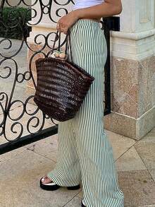 Women's Casual Versatile Solid Color Wide Leg Pants Fall Cloth For Women