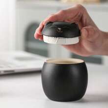 1 pieza Urna de Mascota de Cerámica, Contenedor de Cenizas de Gato, Contenedor de Vida, Urna Conmemorativa de Gato de Cerámica, Lugar de Descanso Gentil para Felinos, Frasco de Cenizas Hecho a Mano