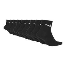 Bộ quà tặng gồm 3 đôi tất tập luyện dài đến bắp chân, màu trơn, in logo Nike, chất liệu thoải mái (dành cho cả nam và nữ) màu đen. - màu đen - Xem 3