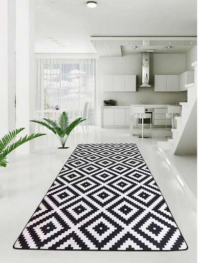 Made In Turkey - Washable Runner Rug – Non-Slip Roll Carpet – 80x120 Cm, 80x150, 80x200, 80x300, 100x200, 100x160, 100x300, 120x180, 140x190 Cm – Cut-To-Size Hallway Rug