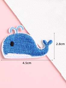 Desene animate drăguț broderie pânză patch de accesorii de îmbrăcăminte biologice marine DIY computer broderie fier adeziv topit poate fi lipit pe haine, potrivit pentru accesorii decorative de îmbrăcăminte pentru pungi.