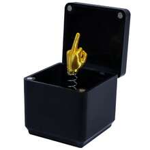 1 件中指惊喜礼盒，中指盒，完美的恶作剧手弹出礼物，带成人礼盒，新奇恶作剧中指手雕像圣诞新奇搞笑礼物，礼盒，宝石，订婚戒指盒，印花手，中指，双重恶作剧，惊喜，快乐，恶作剧，搞笑礼物，增添气氛，