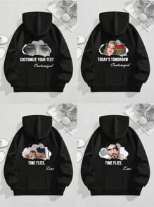 Customizable Classic Basic Men's Sweatshirt, Support High-Definition Image Printing On The Back (Such As Anime IP, Couple Portrait, Pet Photo, Art Pattern) And Provide Two Customizable Text Positions (Can Print Personalized Slogan, Name, Etc.) Ornamental,Dawg Stylish,Fashion,Hipster,Contracted,Easy Costume,Modest Fashion,Minimal Chic,Casual Custom,Unique,Personalized Ideal Gifts For Him Family,Boyfriend,Friends,Children , Fall Ornamental,Dawg Stylish,Fashion,Hipster,Contracted,Easy Costume,Modest Fashion,Minimal Chic,Casual Custom,Unique,Personalized Ideal Gifts For Him Family,Boyfriend,Friends,Children,Customized Men Clothing