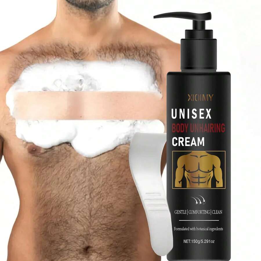 Xioimy 150g 5分钟快速无痛脱毛膏，温和不刺激，快速脱毛，不留黑头，适用于唇部、腋下、腿部、手臂、私密部位、胸部、身体，男女通用快速脱毛膏 - 白色 - 查看 1