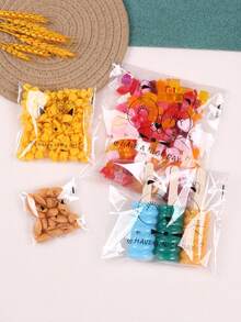 100 Reusable Clear Sandwich Bags- Food Storage,Vacuum Sealing, Kitchen Organization - Cat Expressions - View 9