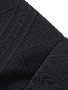 Moletom Masculino Casual Folgado com Capuz e Zíper Parcial, Outono