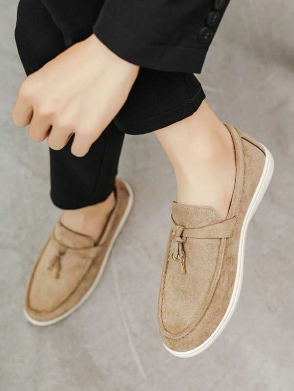 Herenloafers, ademende instappers, modieuze casual mocassins voor de zomer
