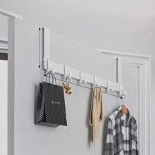 Over The Door Hook Storage Rack - Door Back Hook Towel Rack, Coat Hanger For Door, Fits 1.33-1.77 Inch Door Thickness, Easy To Install, Home Essentials, Kitchen Bathroom Accessories - Multicolor - View 11