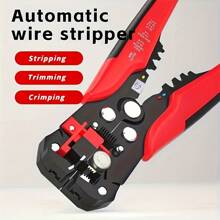 1pc 24-10AWG Automatic Wire Stripper - Multi-Function Quick Peel & Cut Cable Crimping Tool With Non-Slip Grip For Home Improvement, Appliance Repair & Auto Maintenance, Electrician's, Manual Tools