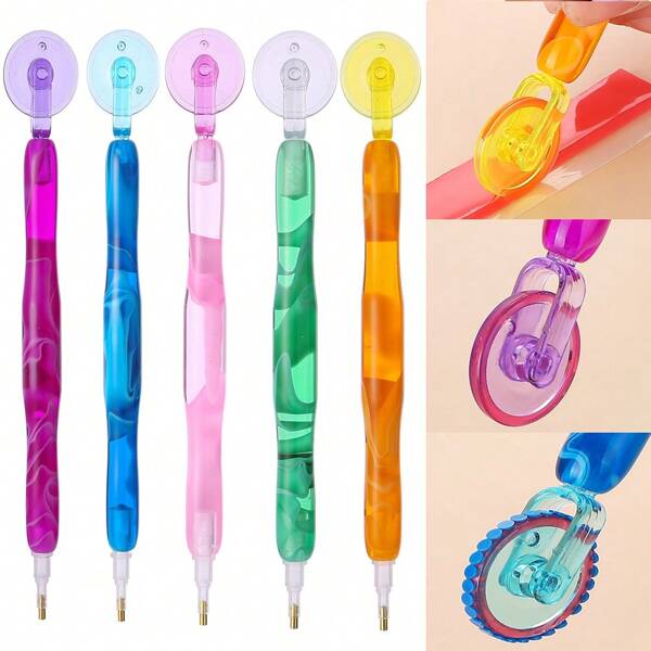 Diamond Painting Pen With Glue Mud, Roller, Multi Placer Pen Tips Accessories