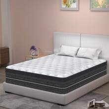 Matratze 140x200 cm Memory Foam Bett Matratze, Höhe 30cm Härtegrad H3/Öko-Tex, 8-Zonen Taschenfederkernmatratze, Luxus, Anti-Milben, Ergonomischen - Dunkelgrau - Übersicht 7
