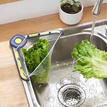 1 Set Kitchen Disposable Filter Net, Leftover Food Strainer, Sink Drain Basket, ABS Plastic Triangle Drain Rack, Hanging Storage Rack, Sink Drain Filter, Bathroom Drain Cover, Kitchen Sink Drain Filter - Multicolor - View 9