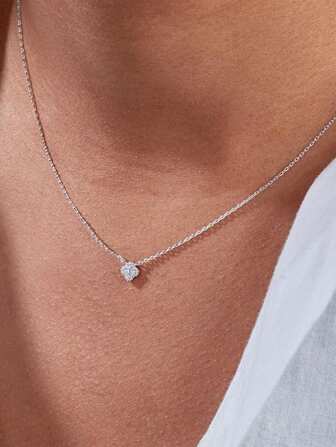 EleRunis 1 pezzo Collana con pendente in fiori di turchese in argento sterling 925, gioielleria fine, regalo per donna, adatto per uso quotidiano, matrimonio, festa, fidanzamento, San Valentino