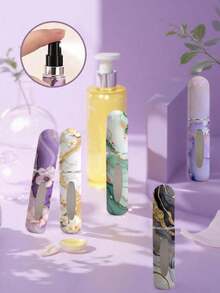 Chai xịt nước hoa họa tiết đá cẩm thạch, Chai nước hoa không cần đổ đầy có thể tái sử dụng, Chai mỹ phẩm mini, Dụng cụ đóng gói nước hoa và hydrosol, Nhiều màu sắc để lựa chọn, Quà tặng sinh nhật cho gia đình và bạn bè, Quà tặng ngày lễ, Du lịch di động 5ml - Nhiều màu - Xem 4