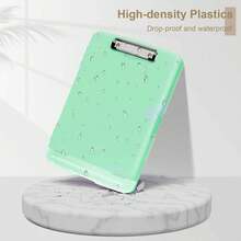 Carpeta Portapapeles Papeleta Almacena Tabla Clip Carta - verde menta - Ver 4