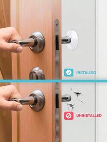 1pc/6pcs Silicone Wall Protector Pads, Self-Adhesive Door Knob Bumpers, Soft Flexible Cushion Stoppers, Twist-On Design, Waterproof, Suitable For Fridge, Garage, Office, Bathroom, Kitchen, Reusable Wall Protector Pads - Multicolor - View 5