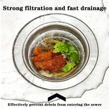 1 Set Kitchen Disposable Filter Net, Leftover Food Strainer, Sink Drain Basket, ABS Plastic Triangle Drain Rack, Hanging Storage Rack, Sink Drain Filter, Bathroom Drain Cover, Kitchen Sink Drain Filter - Multicolor - View 8