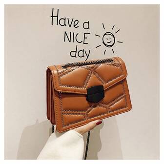 流行时尚韩版小方包手提包女新款女包休闲单肩包斜挎包