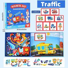 1 Set Of Magnetic Cartoon Dress-Up Children's Toys, Including 39 DIY Decorative Puzzle Particles, Parent-Child Interactive Puzzle Game, Birthday Gift