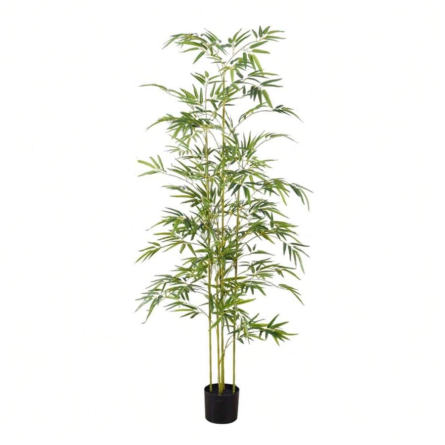 Artificial Bamboo Tree, Artificial Trees In Pots With Lifelike Trunk And Spiky Leaves, Artificial Bamboo Tree Plants For Indoor And Outdoor Decoration In Home Office Restaurant