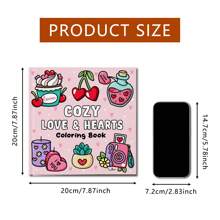 1 libro da colorare rilassante - 24 pagine spesse, immagini interessanti, rilassati, riscalda la tua vita, un libro da colorare artistico per adulti per ridurre lo stress, regalo per la festa della mamma, forniture scolastiche