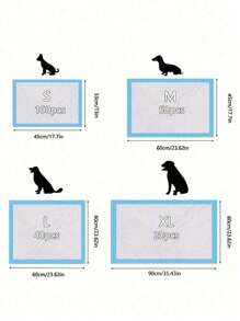 100/50/10pcs Pet Pee Pad, Small Dog Cat Odor Control Pee Pad, Absorb Well & Leak Proof, Suitable For Small Pets