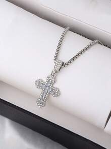 适合男孩和女孩的钛钢嘻哈长项链，时尚吊坠毛衣链 - 彩色 - 查看 9