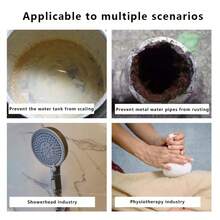 负离子矿物淋浴喷头珠，内含净水过滤石球，直径6毫米，橙色/灰色/白色。兼容过滤淋浴喷头，持久耐用，易于安装，无需电源，用于提升沐浴体验的滤水石 浴室配件 - 彩色 - 查看 8