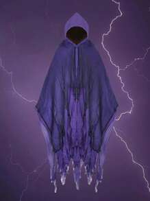 1pc Halloween Cloak Cloak Skeleton Clothes Mask Ghost House Chamber Dress Up Zombie Costume Props