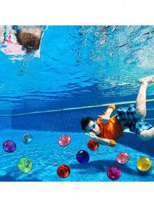 24/30颗海盗宝藏宝石,亚克力仿宝石,多色闪亮钻石塑料宝石,带宝箱,非常适合派对餐桌装饰,海盗主题派对礼品 - 泳池派对和夏季假期的理想之选!圣诞节/感恩节礼物 - 彩色 - 查看 9