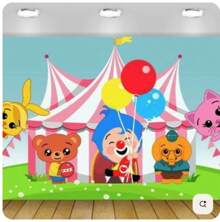 Plim Background Birthday Party Photography Cartoon Photo Background Rainbow Vinyl Table Flag Decoration Room Tapestry