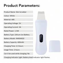 Hailicare Raspador de piel ultrasónico, espátula para la piel facial con 4 modos, removedor de puntos negros y limpiador profundo de poros, extractor de acné facial, herramienta de cuidado de la piel