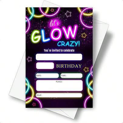 4 X 6 Ow Theme Birthday Party Intion Cards With Envelopes Let's Ow