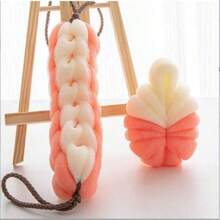 男女通用去角质浴巾、丝瓜络、沐浴球、加厚扭纹沐浴刷、背部清洁刷、超柔软沐浴丝瓜络