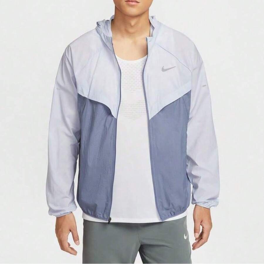 Nike 男式 AS M NK UV RPL STRIDE 夹克，梭织连帽夹克 HV4549-057 - 黑色 - 查看 1