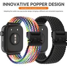 Nylon Elastic Braided Solo Loop Strap Compatible With Huawei Watch Fit 4 Pro/4/3 Strap Men Women Watchband Compatible With Huawei Fit3/4/4Pro Fashion Band