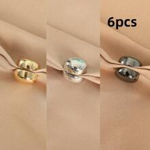 4pcs/6pcs/8pcs Magnetic Scarf Clips, Shirt Collar Fixers, Anti-Slip Invisible Scarf Clips, 2-In-1 Decorative Brooch