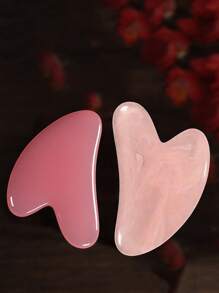 1 pièce Outil de massage Gua Sha, grattoir Gua Sha en résine naturelle pour le visage, le cou, le dos et le massage du corps entier, outil de nettoyage Retour à l'école