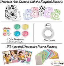 Fujifilm Instax Mini 12 Instant Camera + Quality Photo Value Bundle, Case, Decoration Stickers, Frames, Photo Album (Clay White) - Clay White - View 5