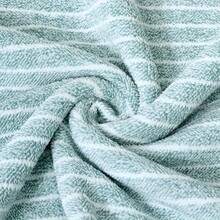 8 件套奢华条纹毛巾套装 - 速干超细纤维，吸水性强，包含 2 条毛巾、2 条手巾和 4 条方巾，带有灰色和白色条纹，提供类似水疗的体验，现代毛巾设计，超细纤维毛巾 - 彩色 - 查看 8